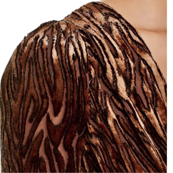 Anthropologie Amit Devoré-Velvet Peplum Blouse. Size Small. NWOT - Picture 6 of 8